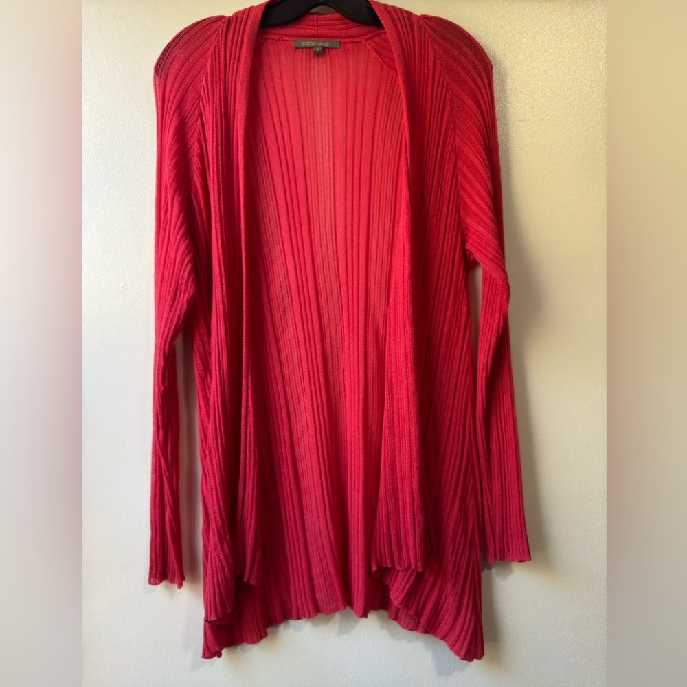 Retro-ology Women’s Open Lightweight Sweater Cardigan Sz M